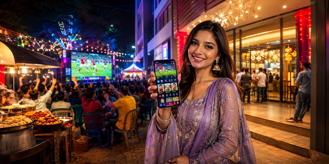 ঢাকার ক্যাসিনো অ্যাপের রাতের বাজার দৃশ্য